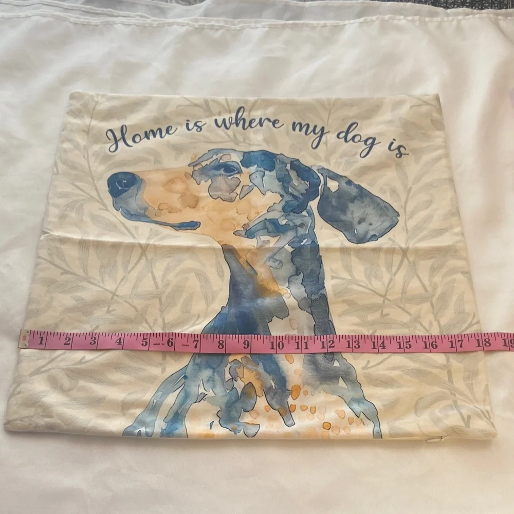 Dog Print Pillow Cover